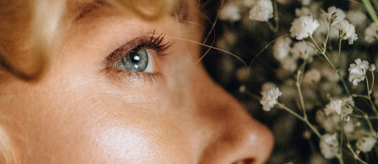 Close up of a woman's healthy complexion